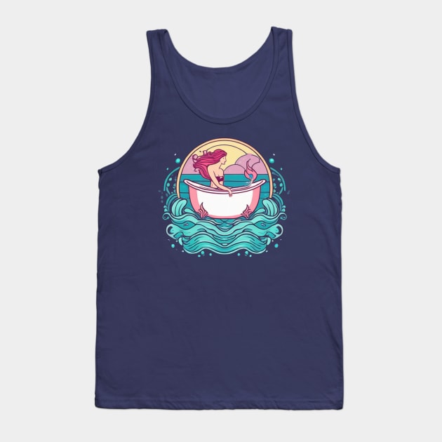 mermaid in the bath up Tank Top by dodolanlaku